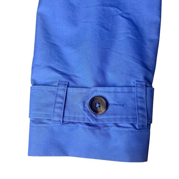 L.L. Bean Women's Double Breasted Long Trench Coat Periwinkle Blue Size 2X - Picture 6 of 9